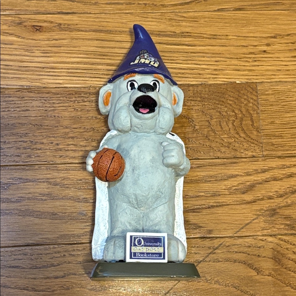 Bobble Dobbles | JMU James Madison University Duke Dog Statue Gnome Hat OS - Picture 2 of 5